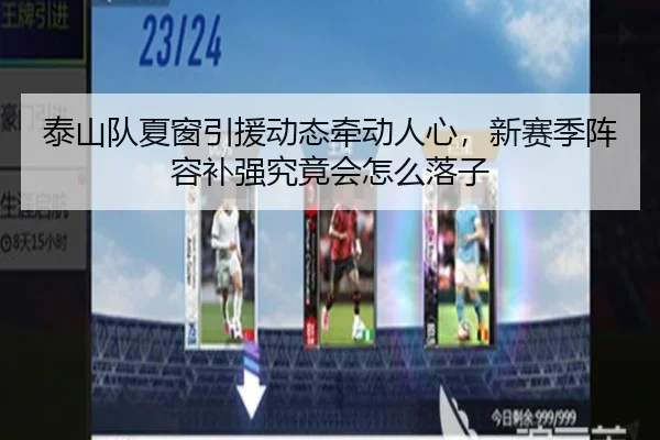 泰山队夏窗引援动态牵动人心，新赛季阵容补强究竟会怎么落子 | xingkongtiyuapp